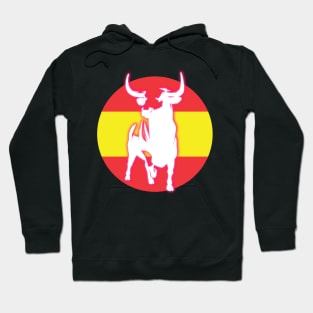 Spain flag with glow TORO Hoodie